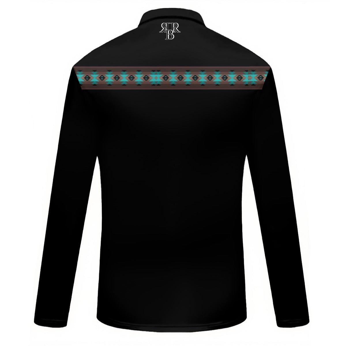 All-Over Print Women's Quarter Zip Sport Shirt With Long Sleeve
