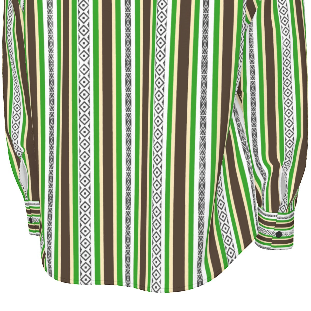 All-Over Print Men's Long Sleeve Shirt | 115GSM Cotton poplin
