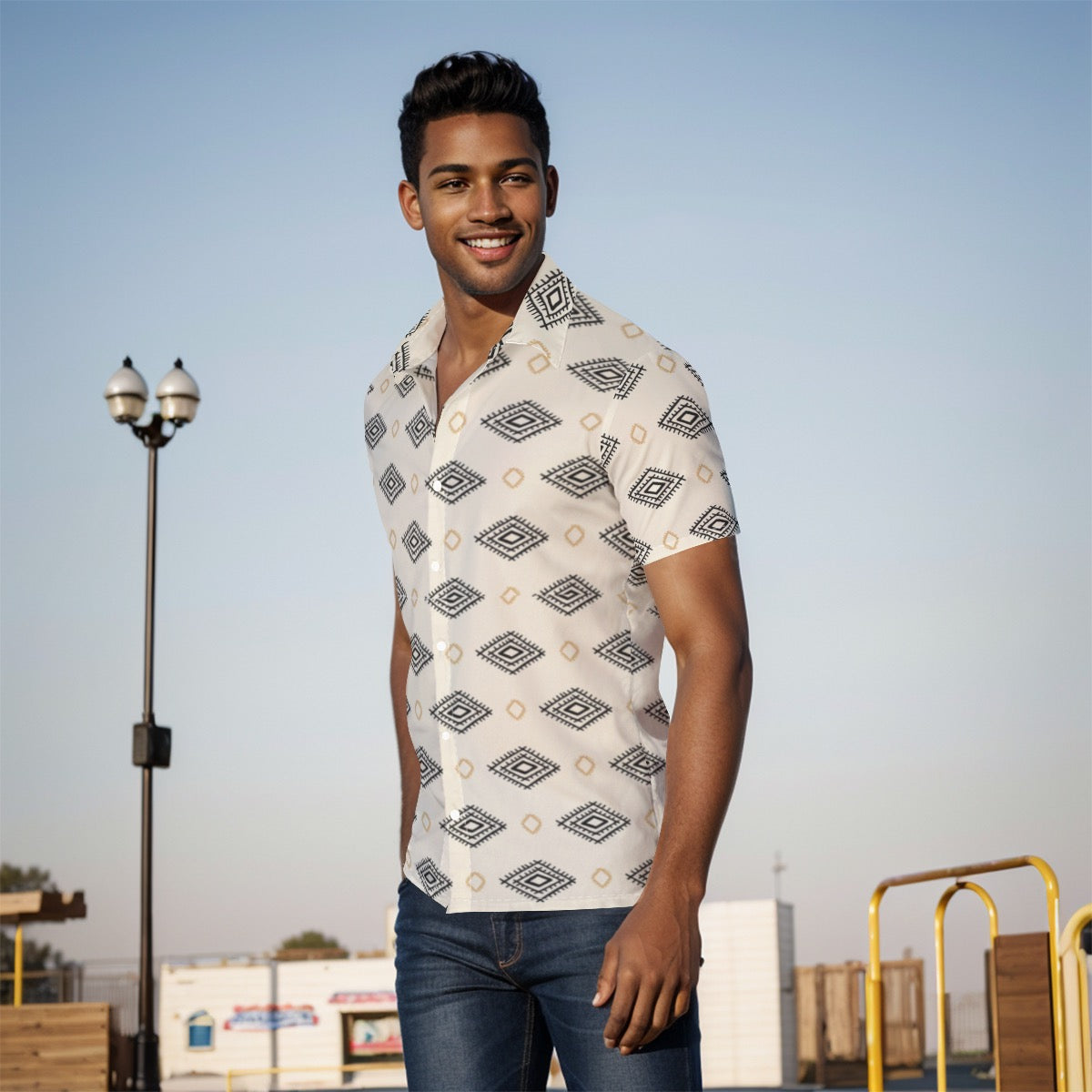 All-Over Print Men's Shirt