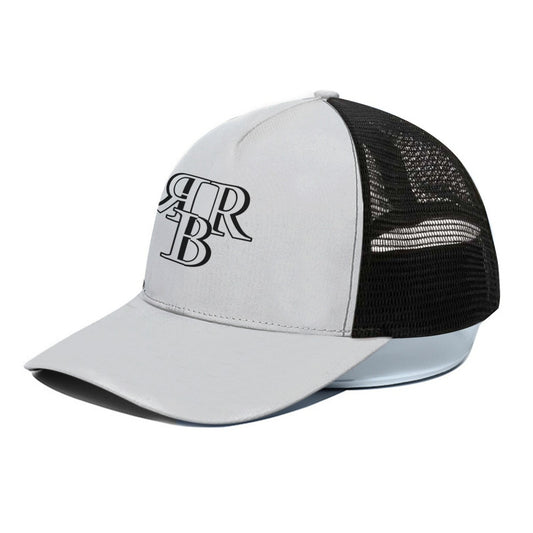 Unisex Trucker Hat With Black Half-mesh