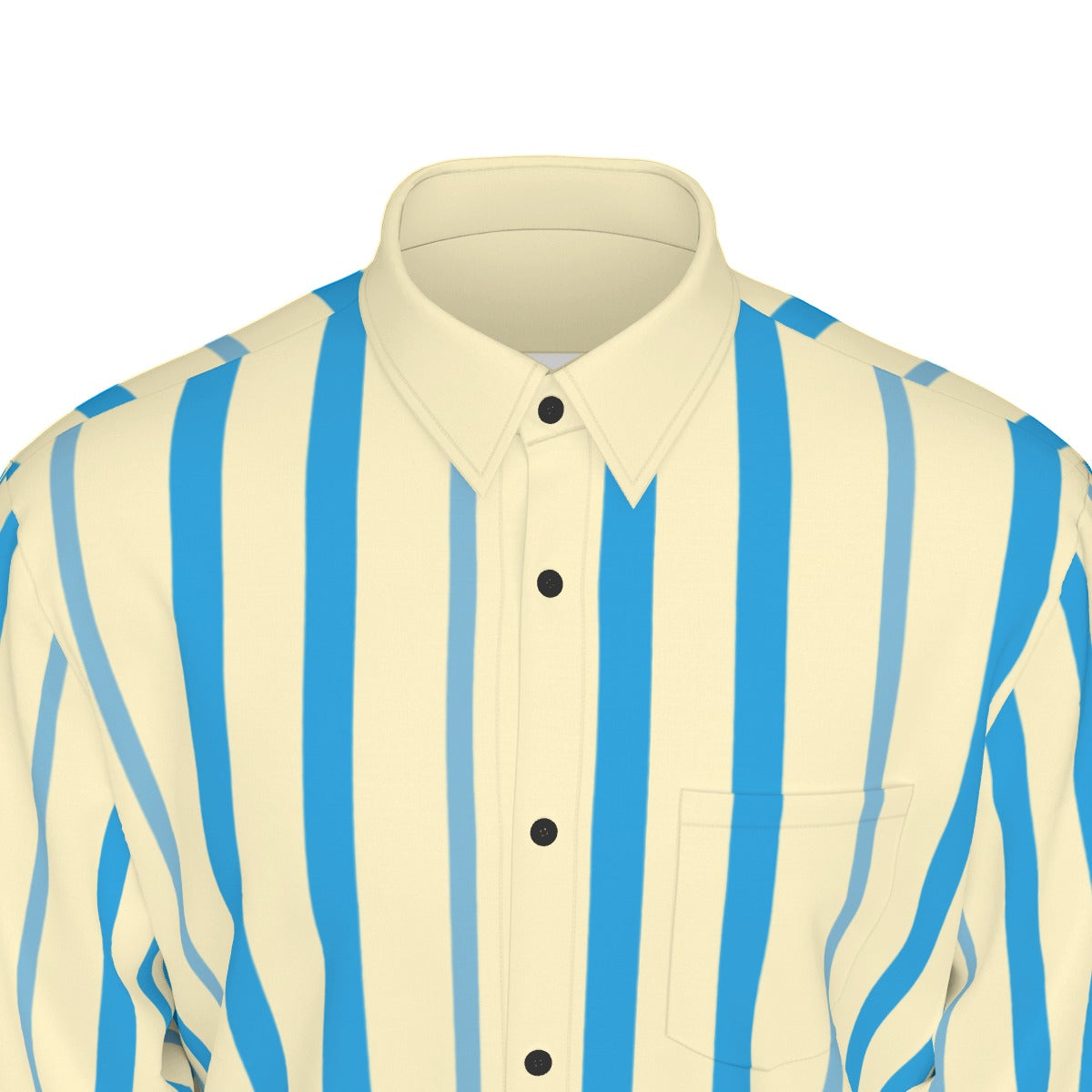 All-Over Print Men's Long Sleeve Shirt | 115GSM Cotton poplin