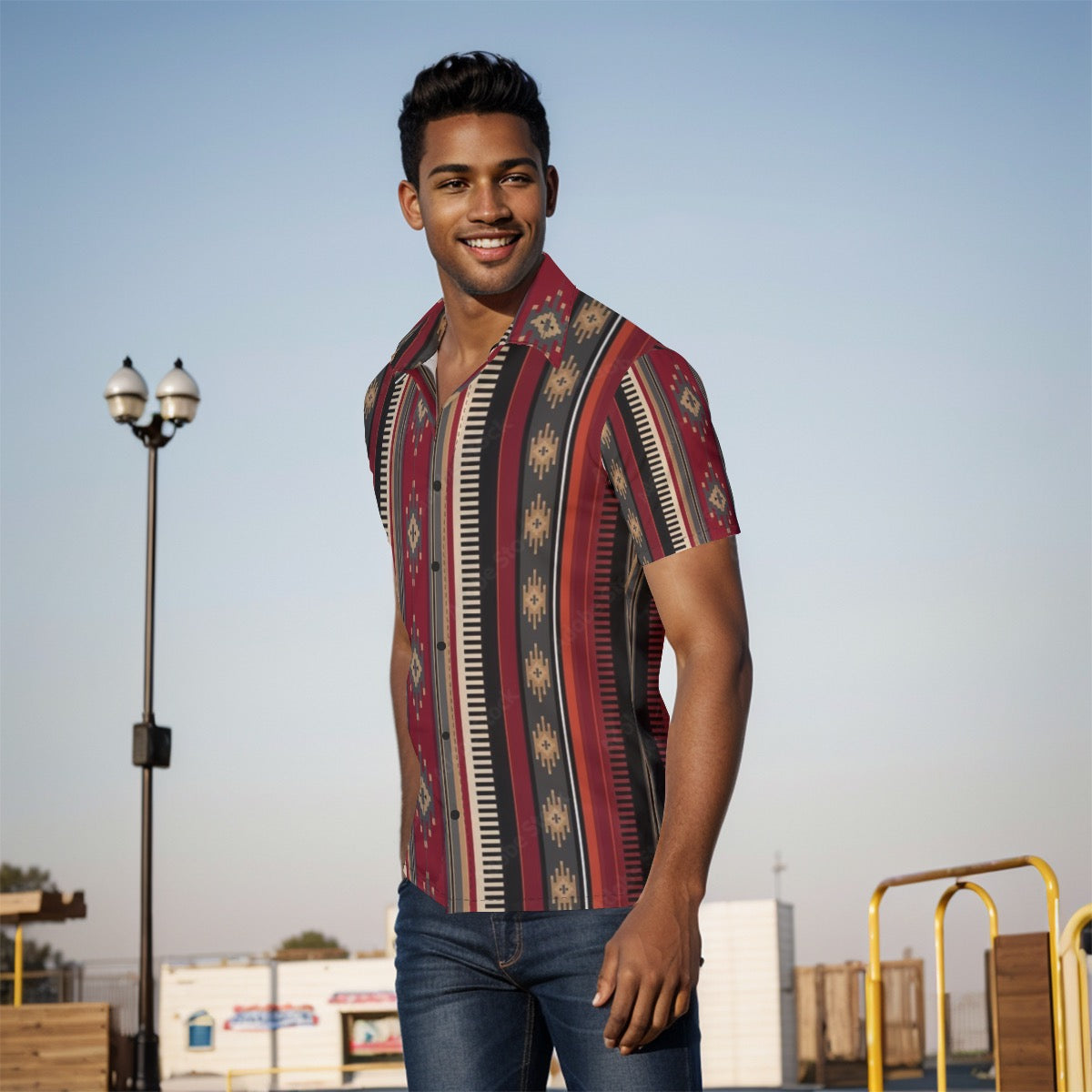 All-Over Print Men's Shirt