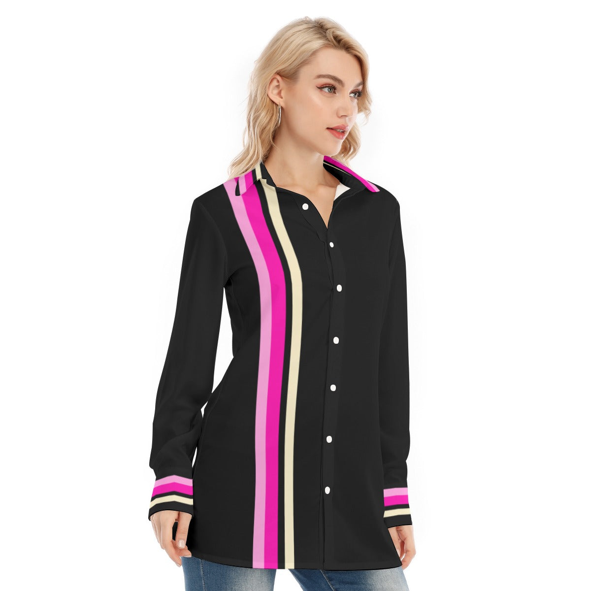 All-Over Print Women's Long Shirt