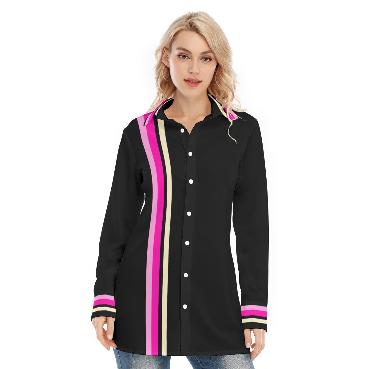 All-Over Print Women's Long Shirt