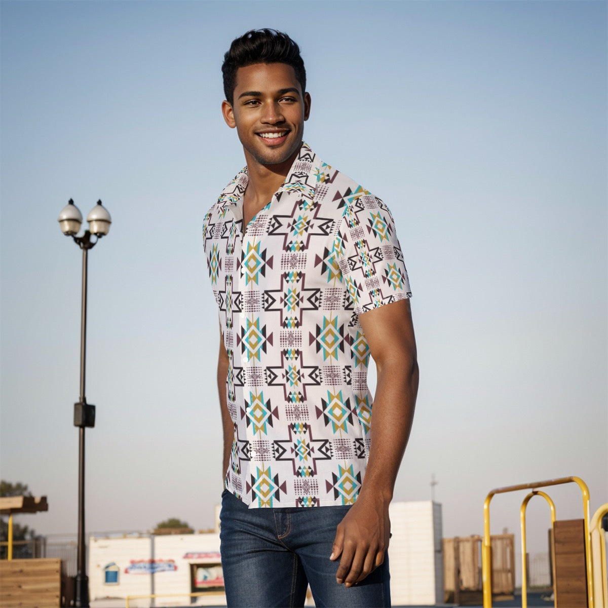All-Over Print Men's Shirt