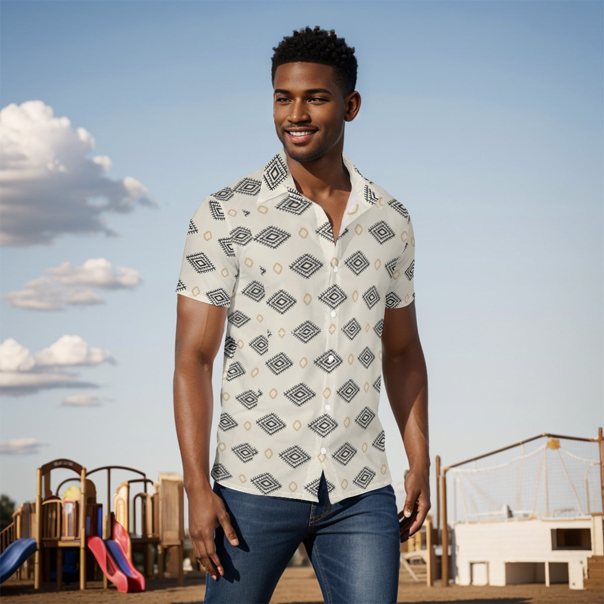 All-Over Print Men's Shirt
