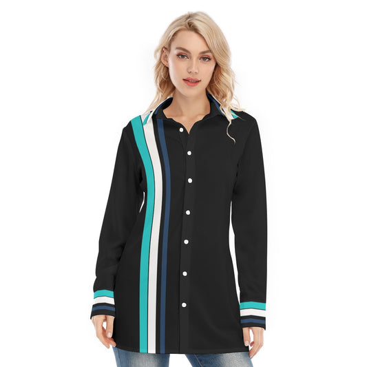 All-Over Print Women's Long Shirt