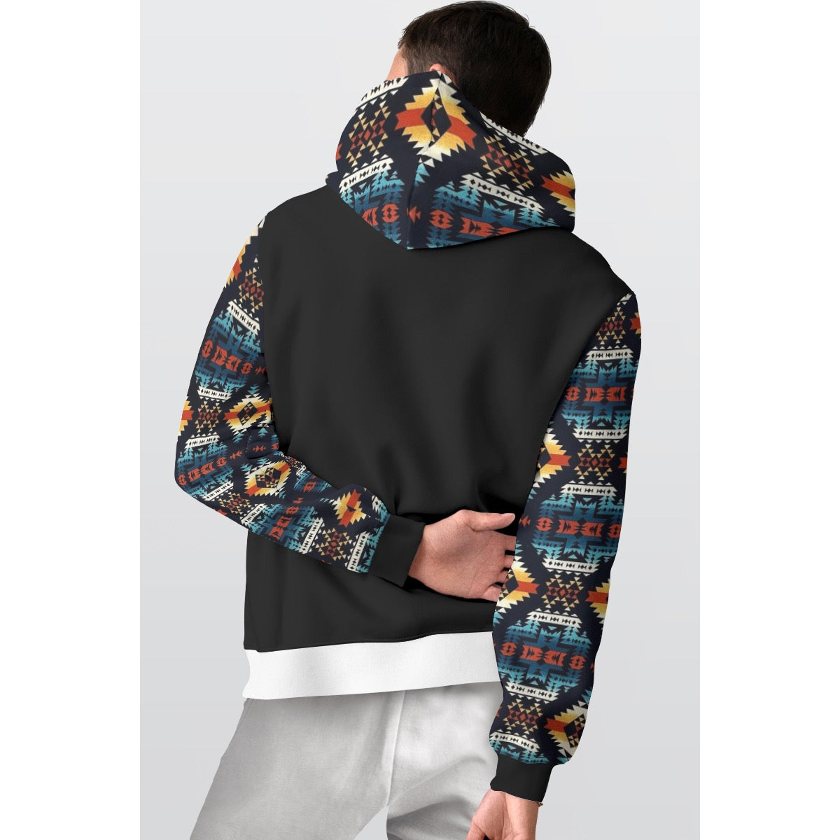 All-Over Print Men's Thicken Pullover Hoodie