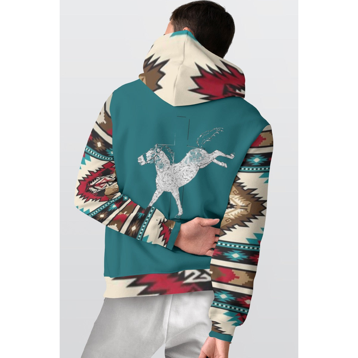 All-Over Print Men's Thicken Pullover Hoodie