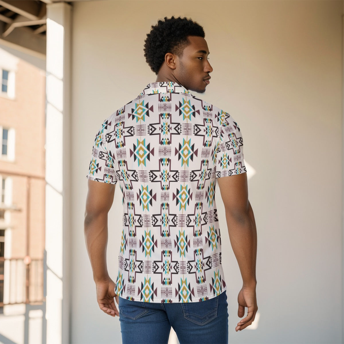 All-Over Print Men's Shirt