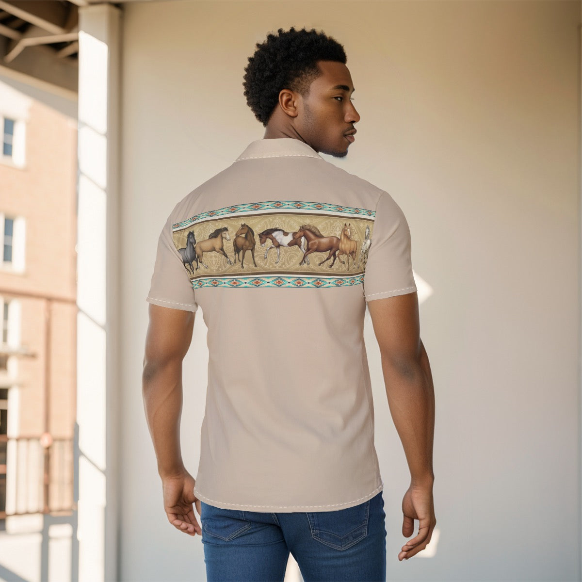 All-Over Print Men's Shirt