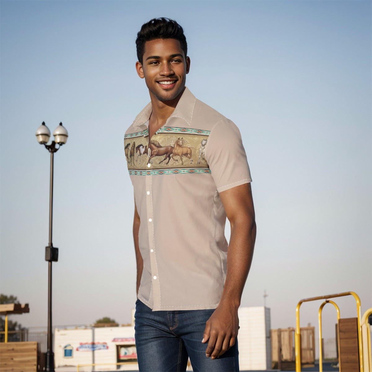 All-Over Print Men's Shirt