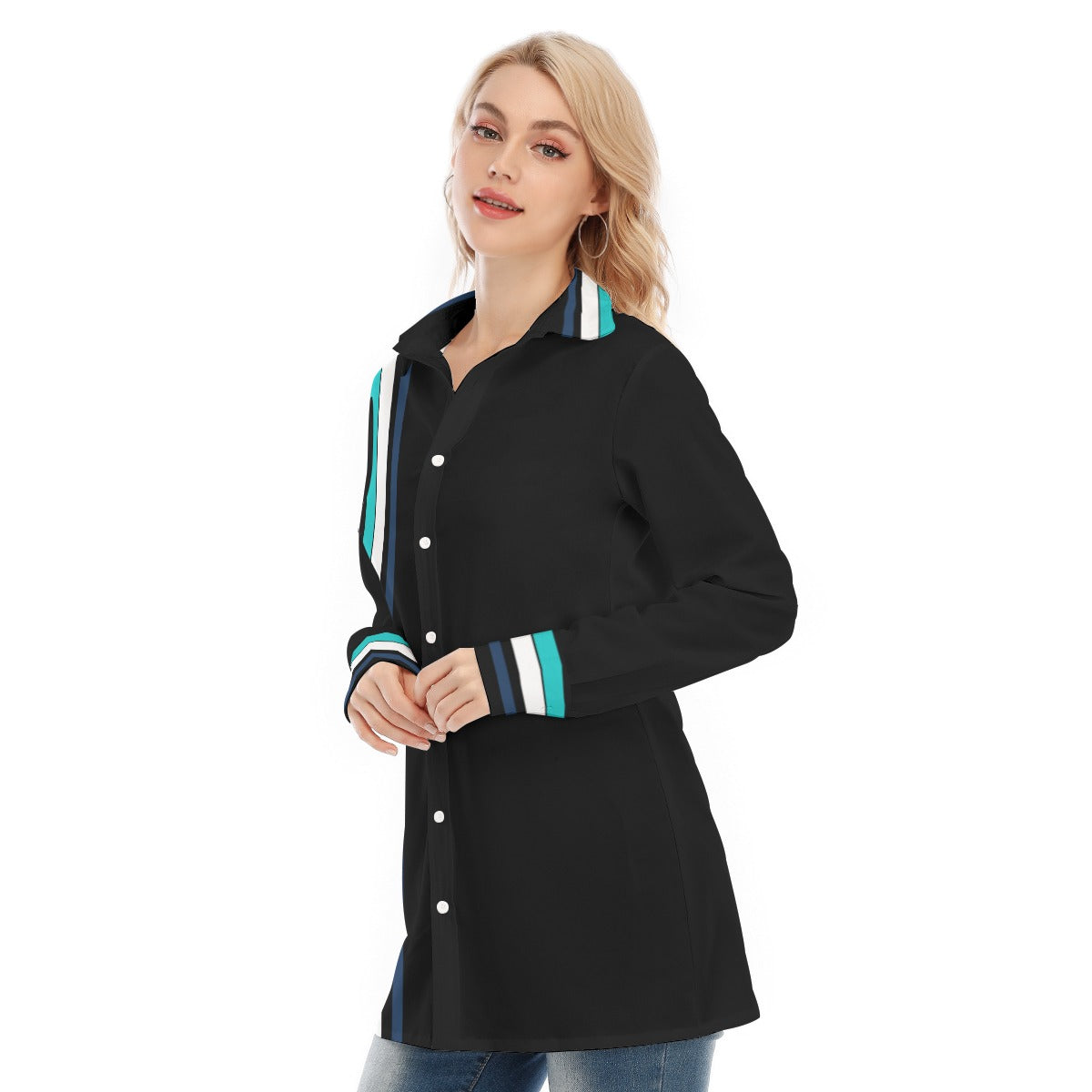 All-Over Print Women's Long Shirt