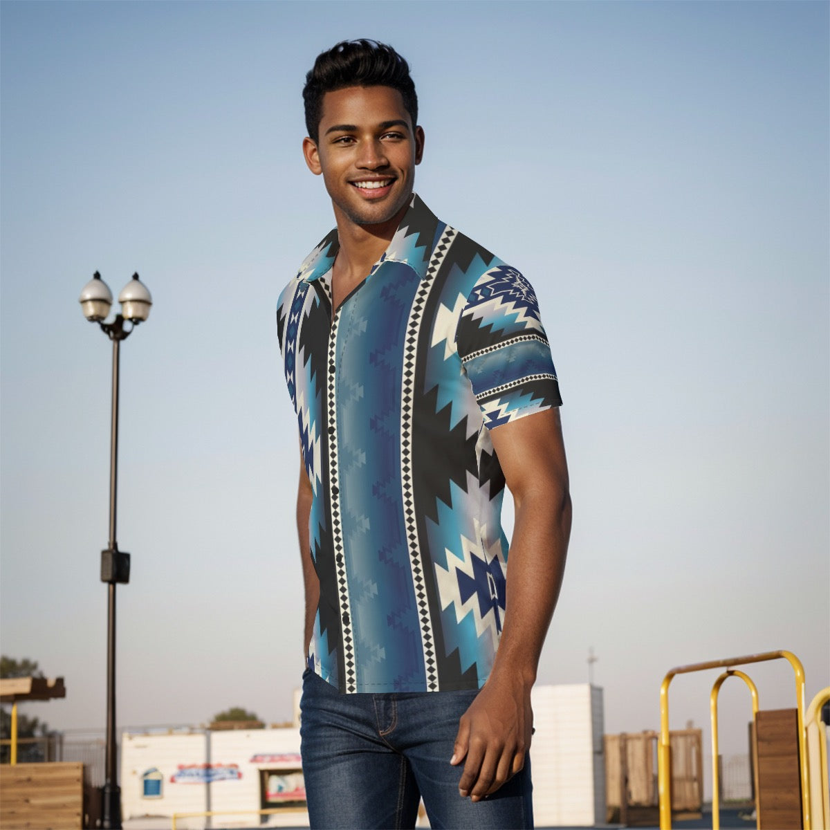 All-Over Print Men's Shirt