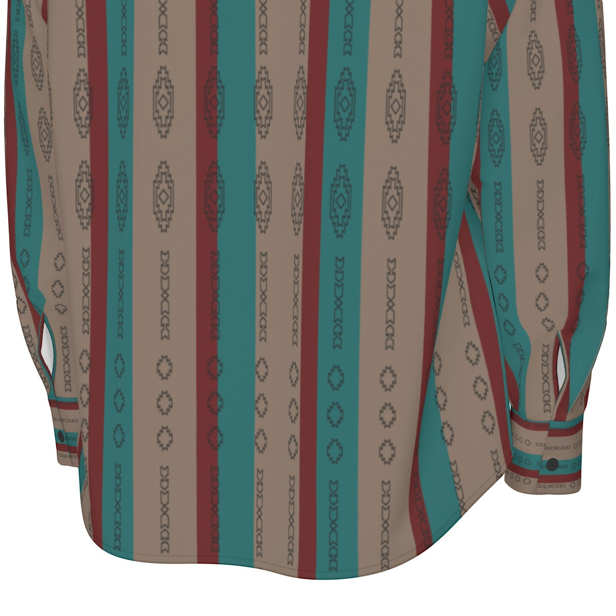 All-Over Print Men's Long Sleeve Shirt | 115GSM Cotton poplin