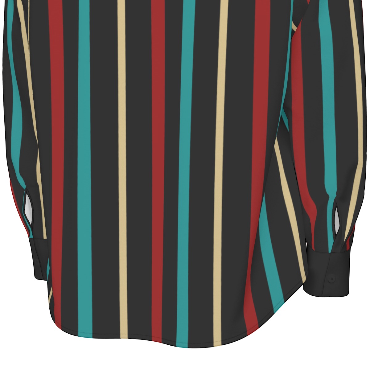 All-Over Print Men's Long Sleeve Shirt | 115GSM Cotton poplin