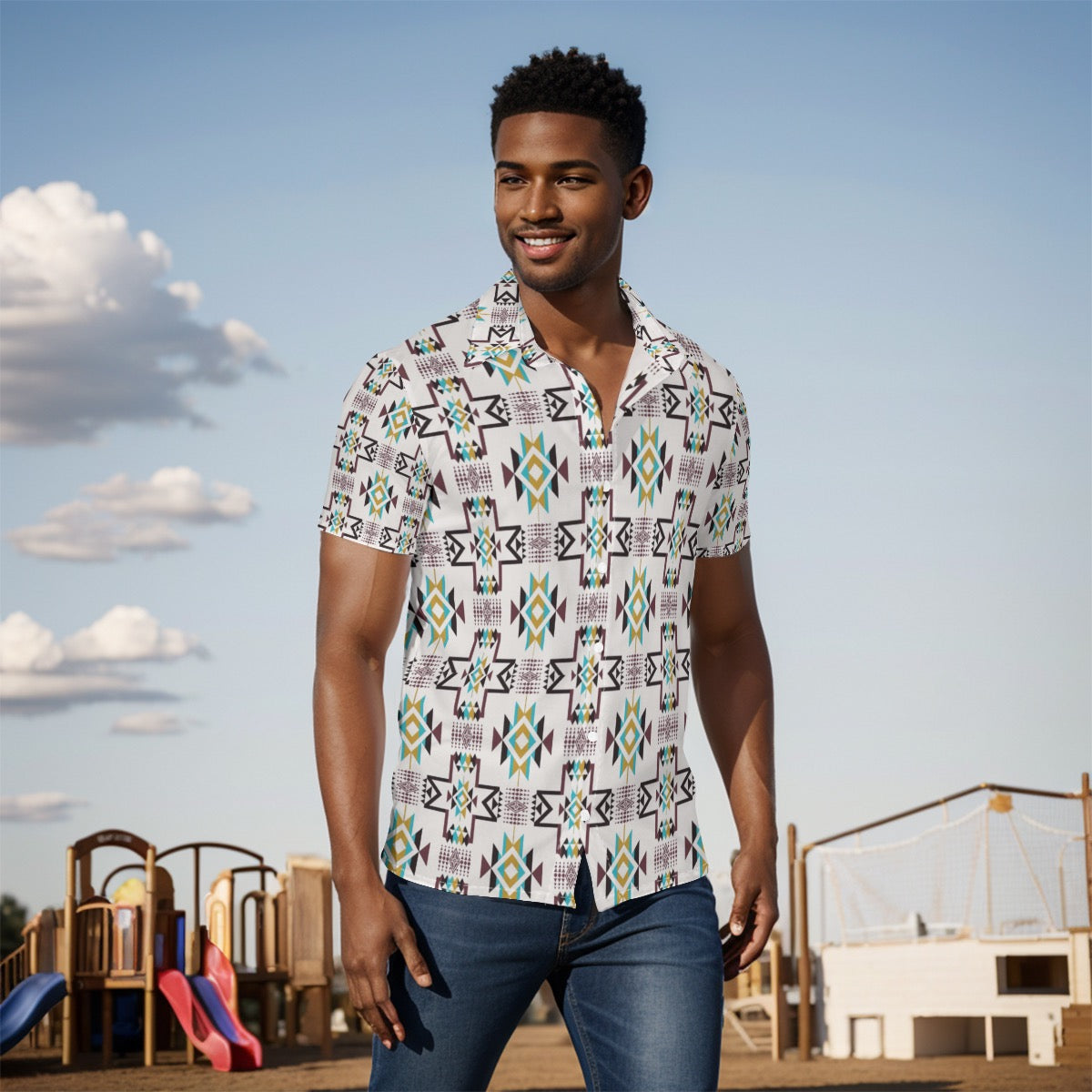 All-Over Print Men's Shirt