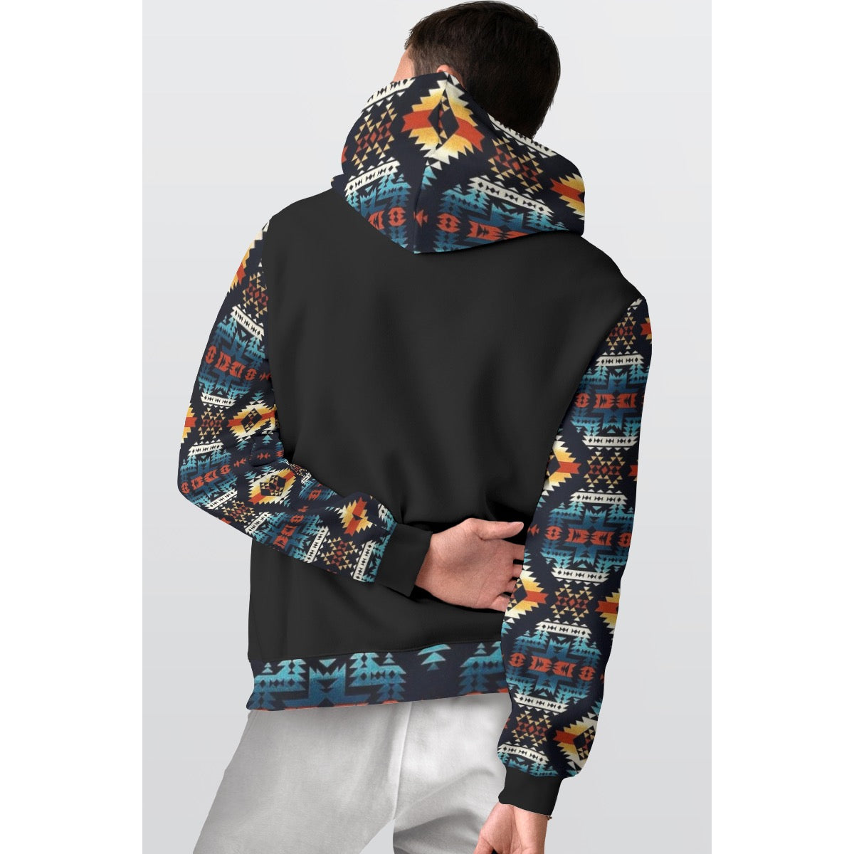 All-Over Print Men's Thicken Pullover Hoodie