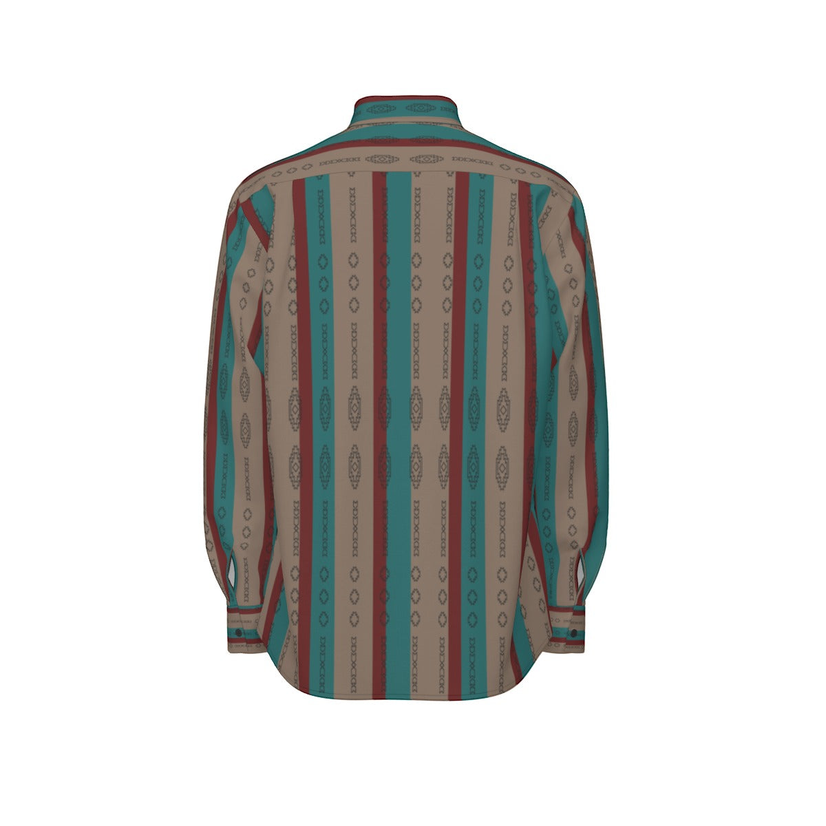 All-Over Print Men's Long Sleeve Shirt | 115GSM Cotton poplin