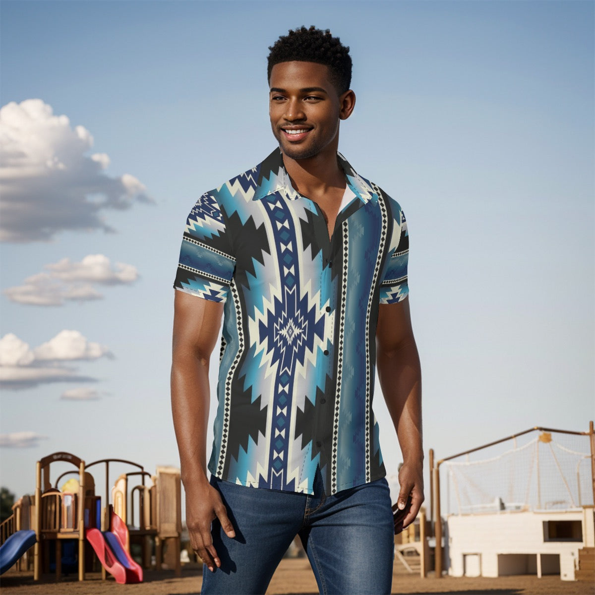 All-Over Print Men's Shirt